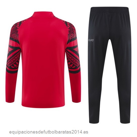 Nuevo Conjunto Completo Sudadera Entrenamiento Niños Napoli 23/24 Rojo Baratas